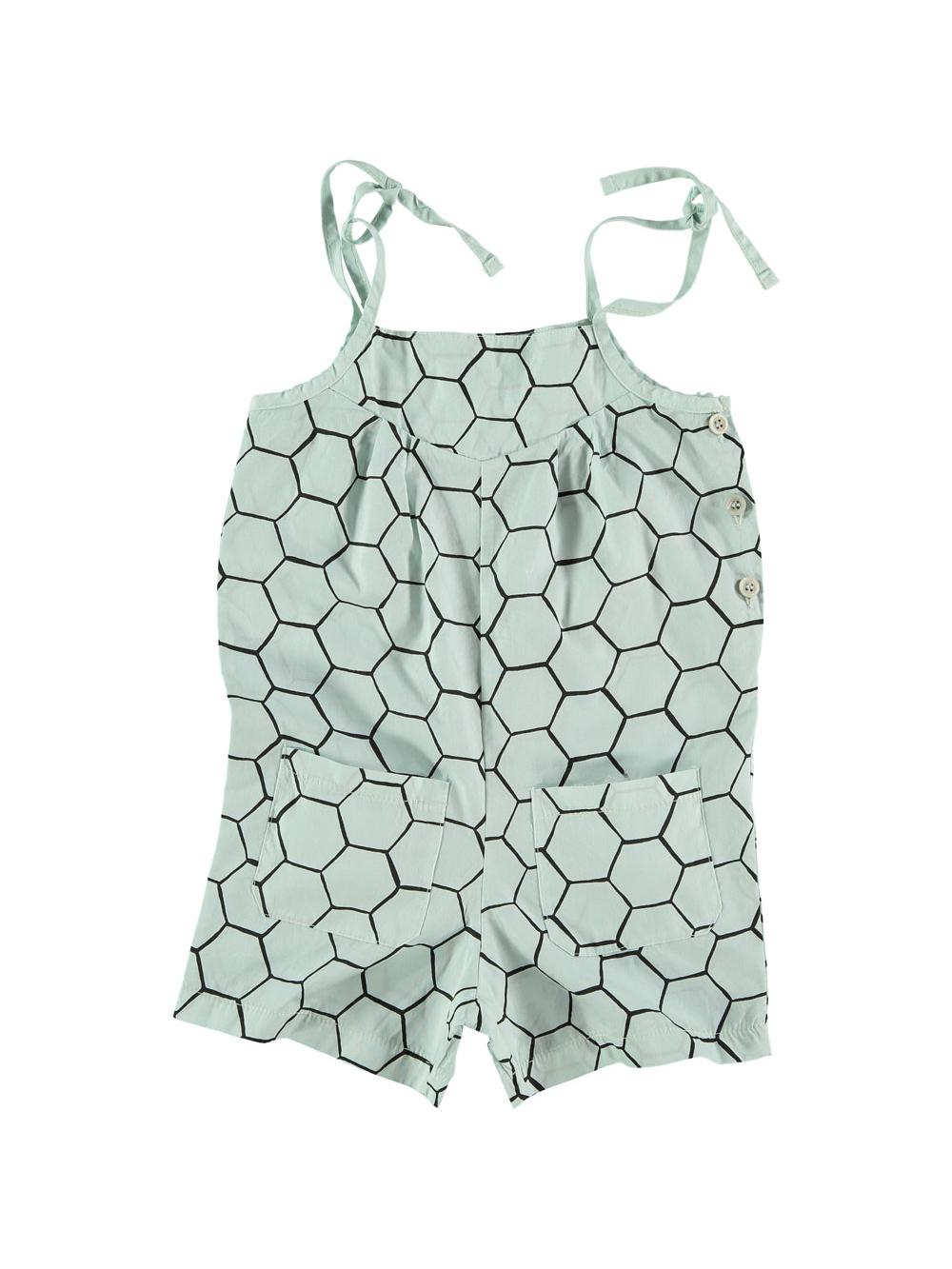 MONO TIRANTES ESTAMPADO COLMENA VERDE