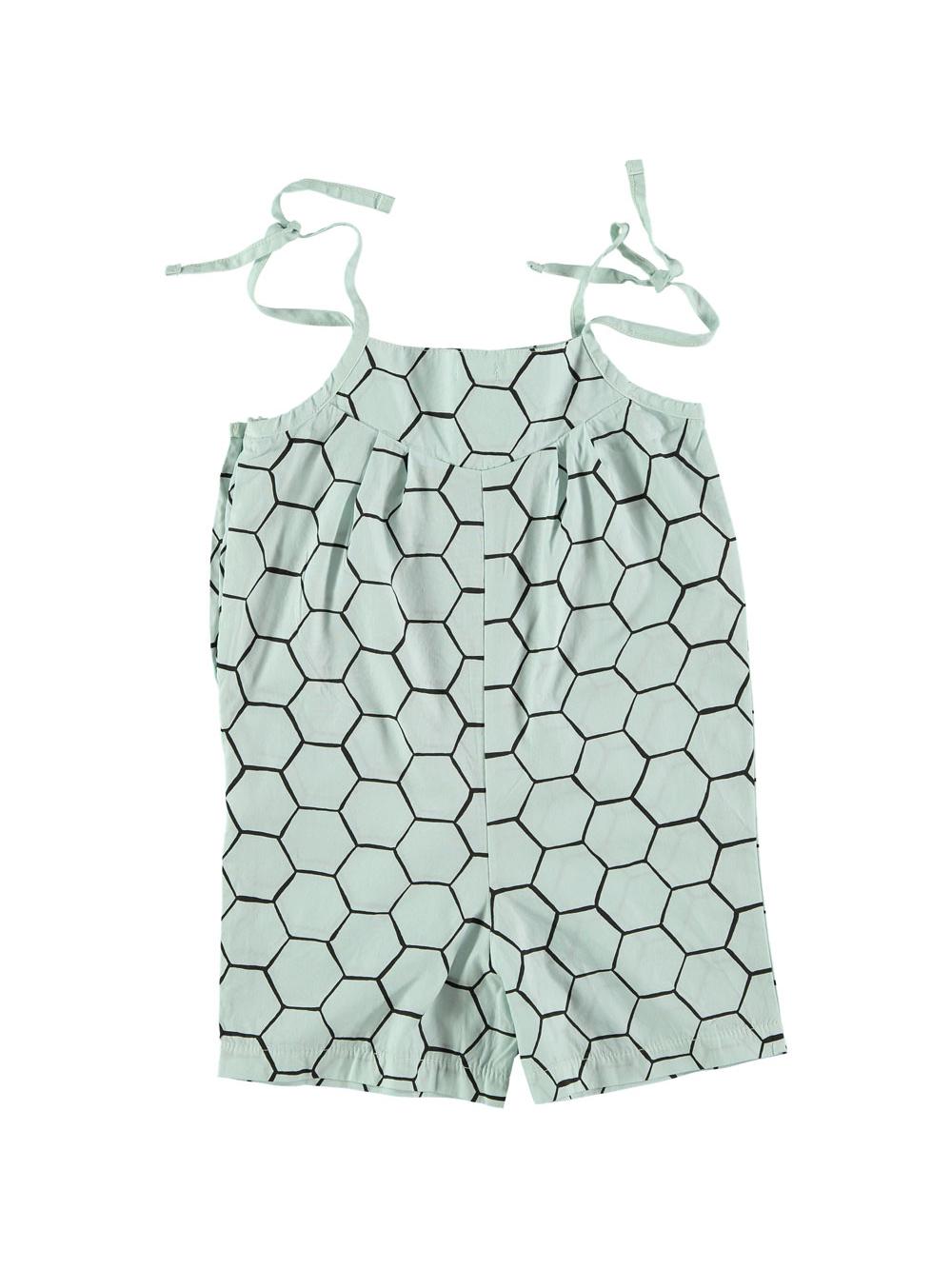 MONO TIRANTES ESTAMPADO COLMENA VERDE