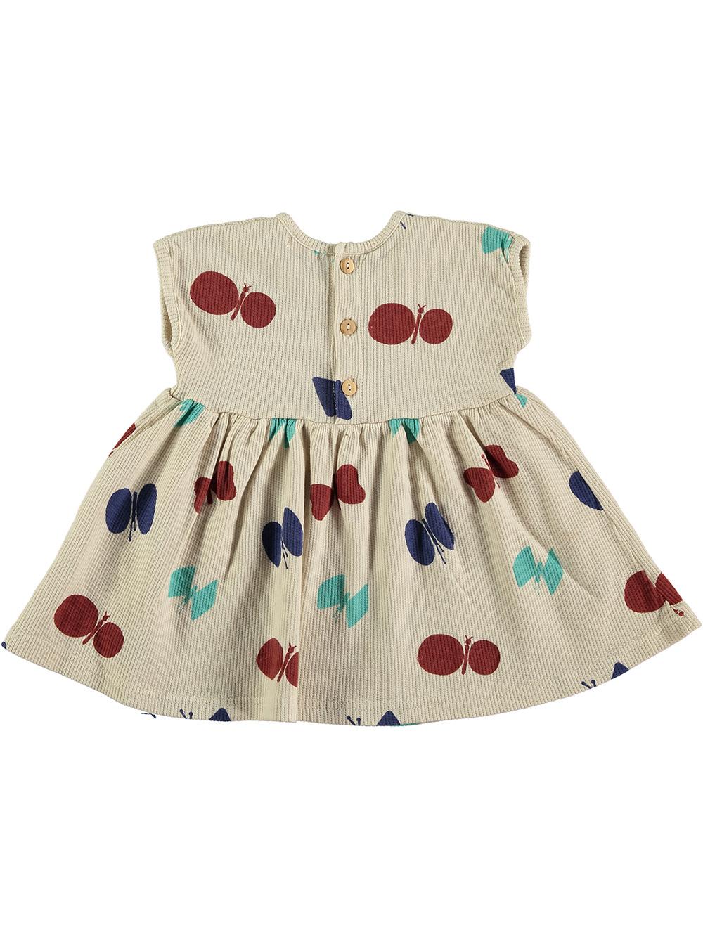 VESTIDO ESTAMPADO MARIPOSAS BLANCO ROTO