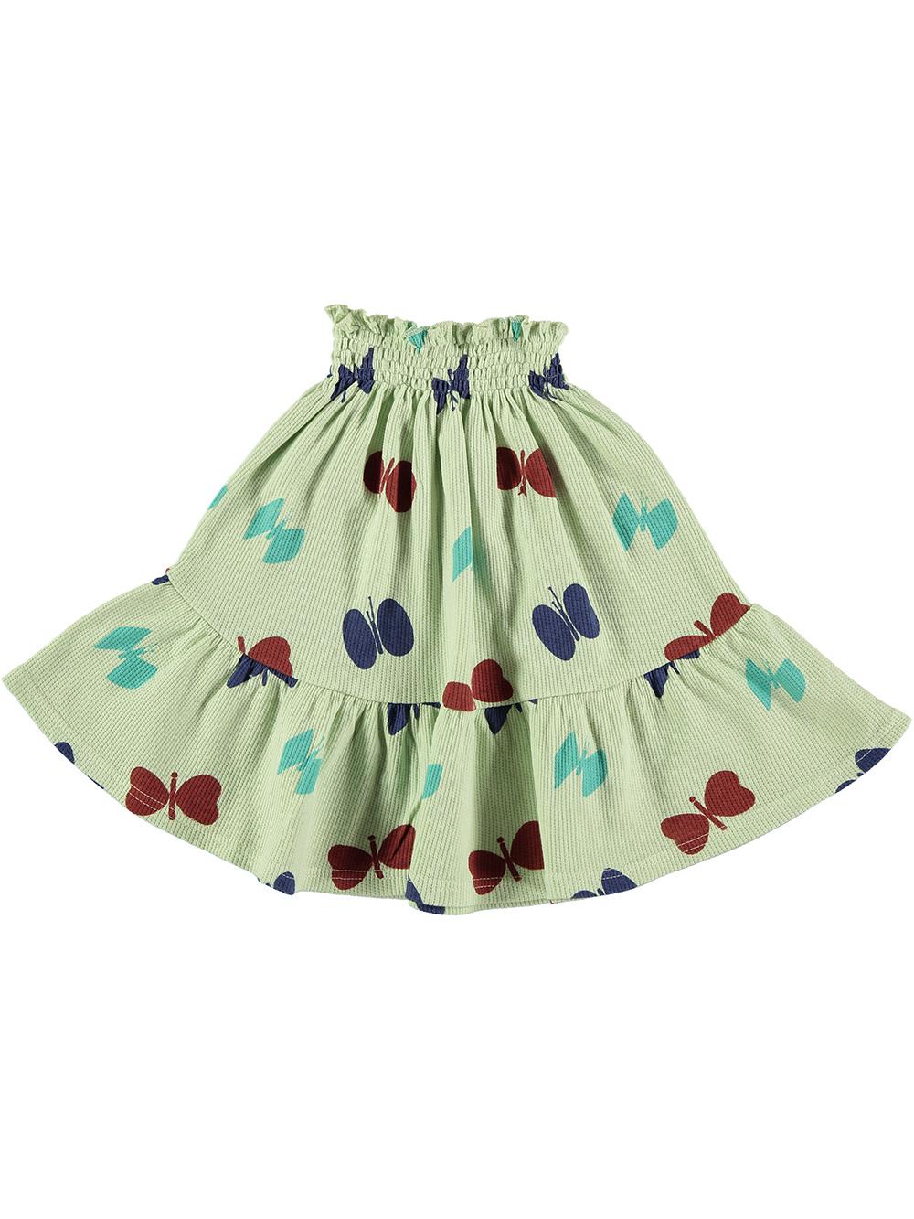 FALDA VOLANTE ESTAMPADA MARIPOSAS