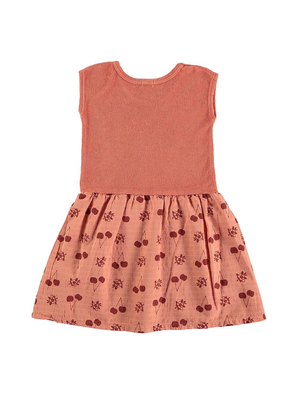 VESTIDO ESTAMPADO CEREZAS SALMÓN