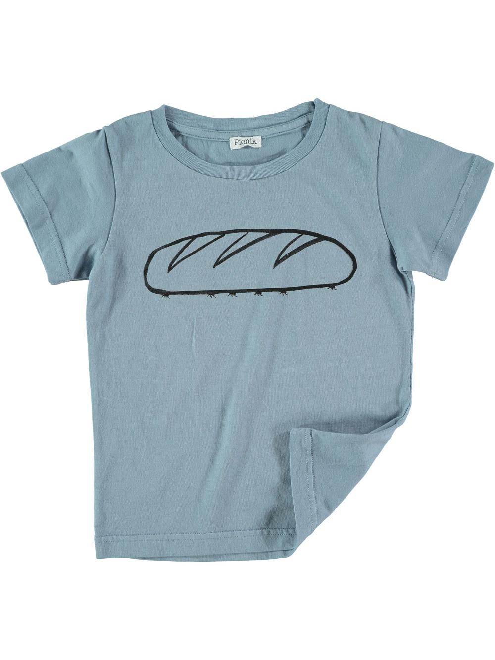 CAMISETA MANGA CORTA PAN Y HORMIGAS AZUL