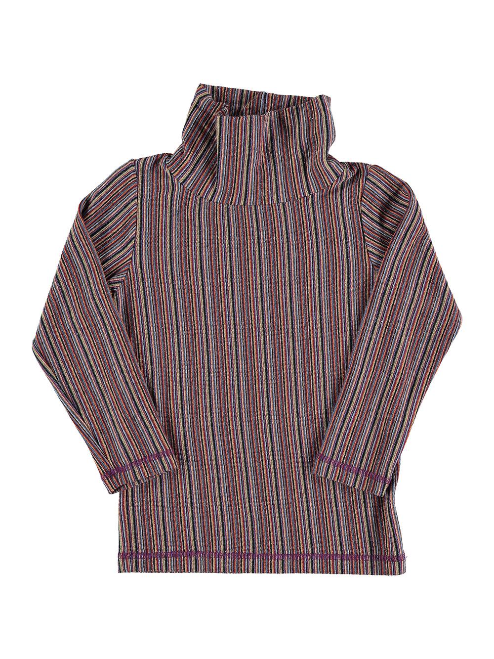 JERSEY MANGA LARGA CUELLO ALTO RAYAS COLORES