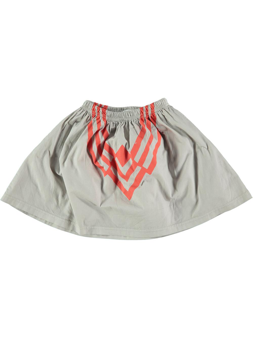 SHORT SKIRT WITH STONE RHOMBUS PRINT