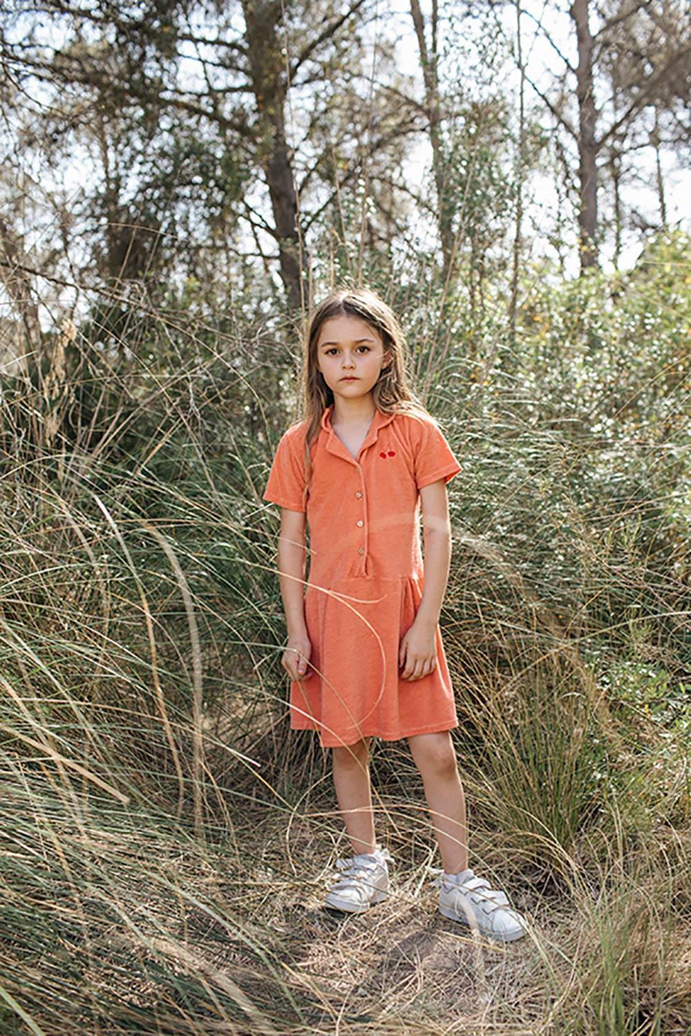 vestido-salmón-verano-niña-cerezas