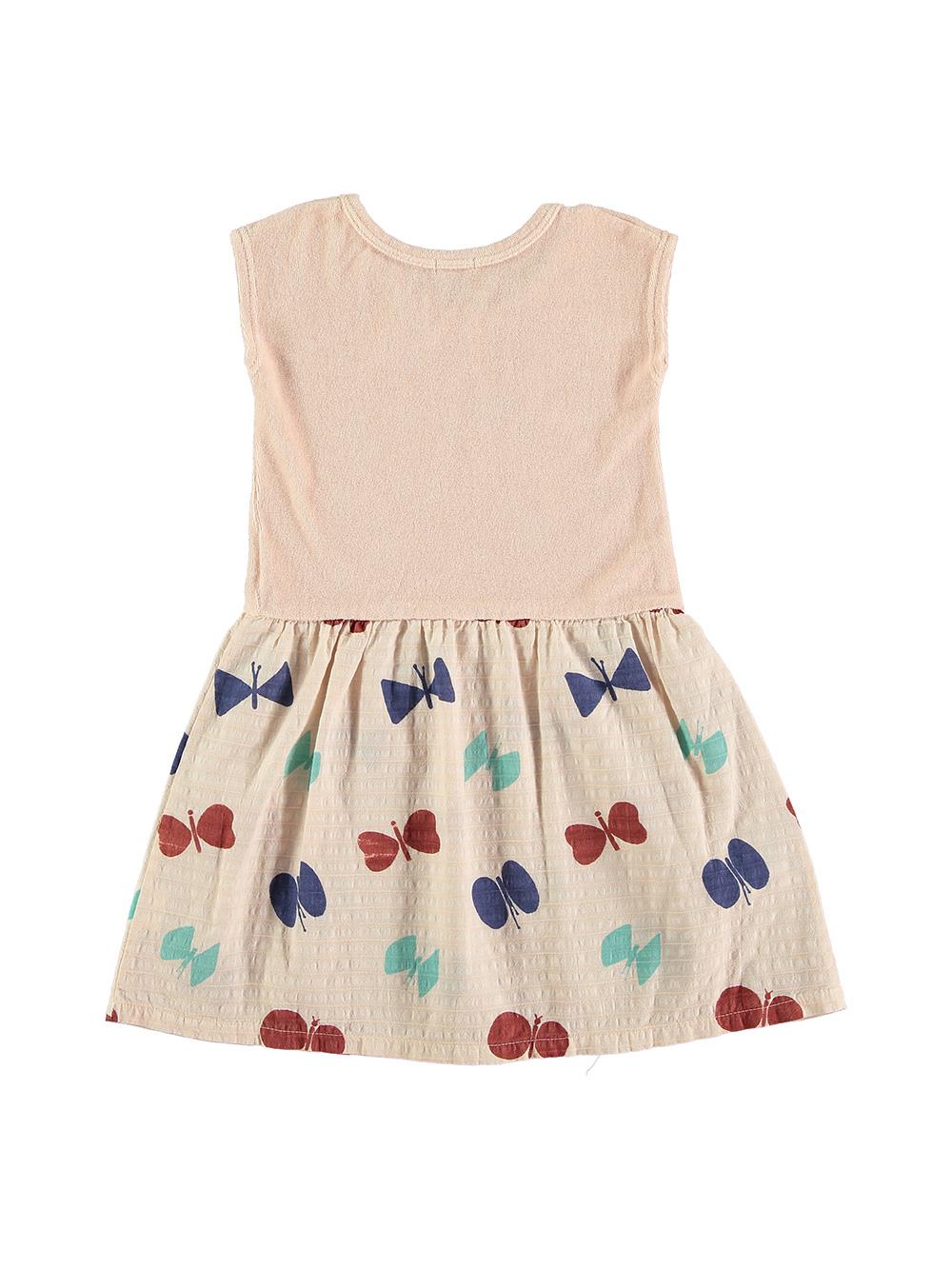 VESTIDO ESTAMPADO MARIPOSAS ROSA PALO