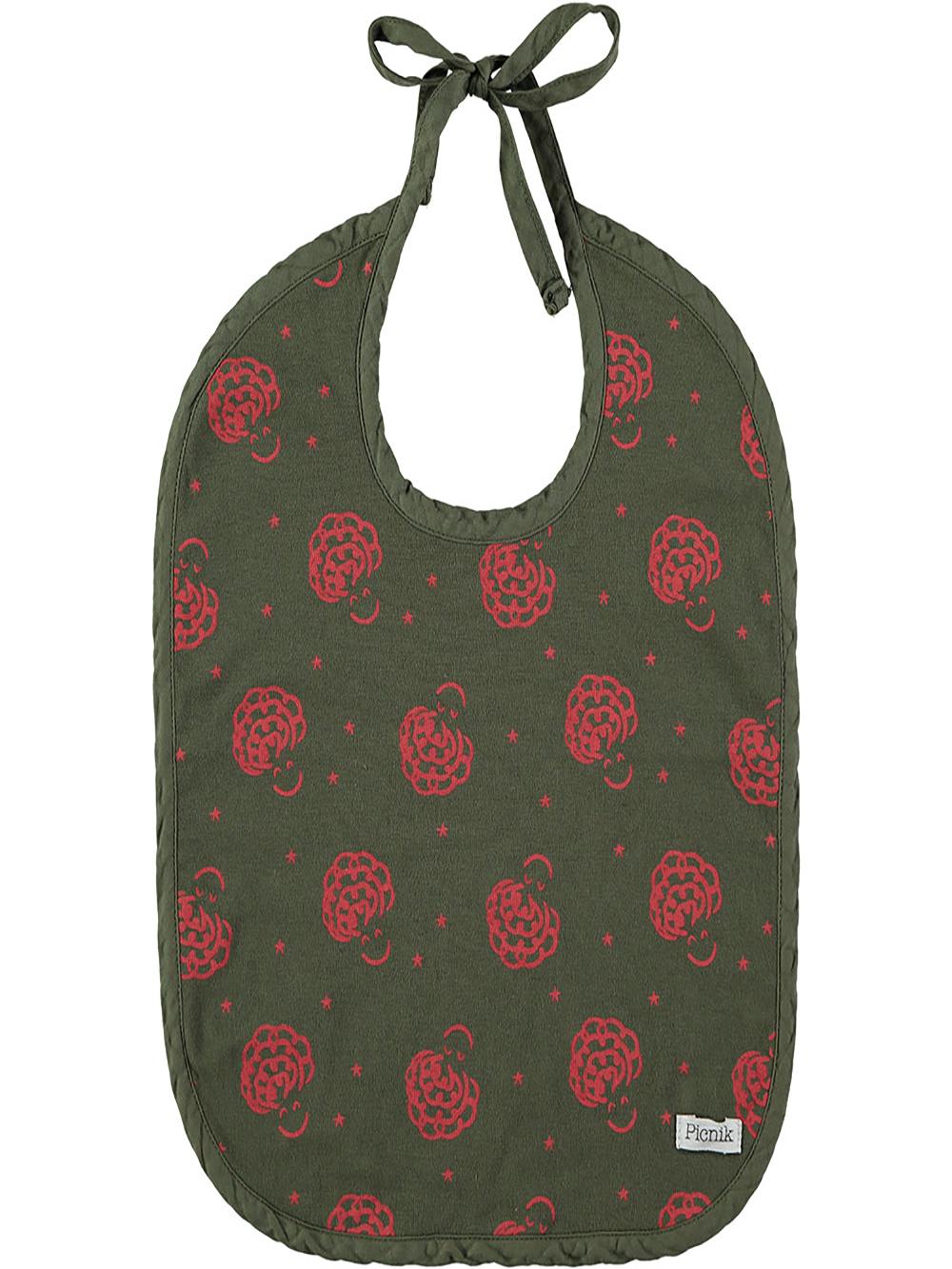 BABERO ESTAMPADO RIZOS VERDE KAKI