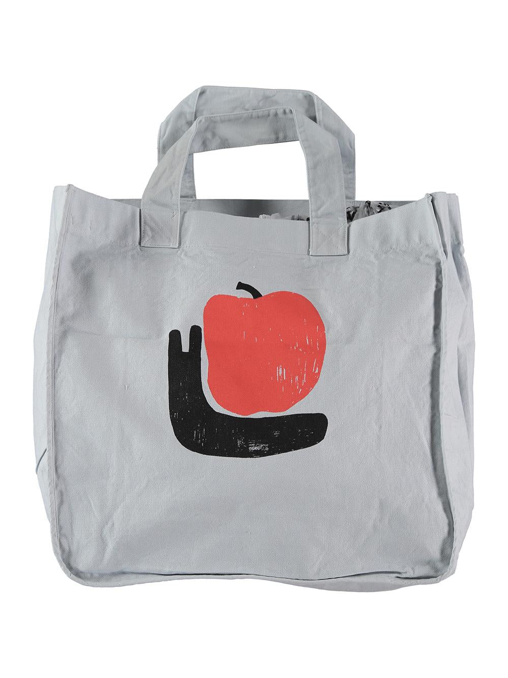 BOLSA CARACOL MANZANA GRIS CLARO