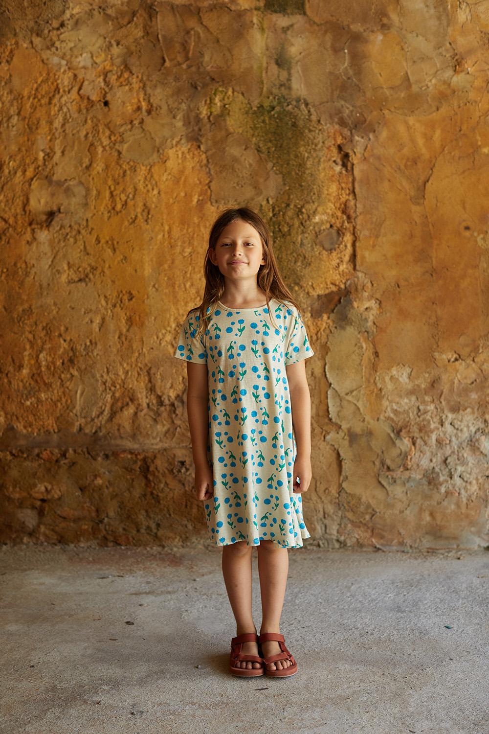 VESTIDO BLANCO ROTO EVASÉ ESTAMPADO FLORES