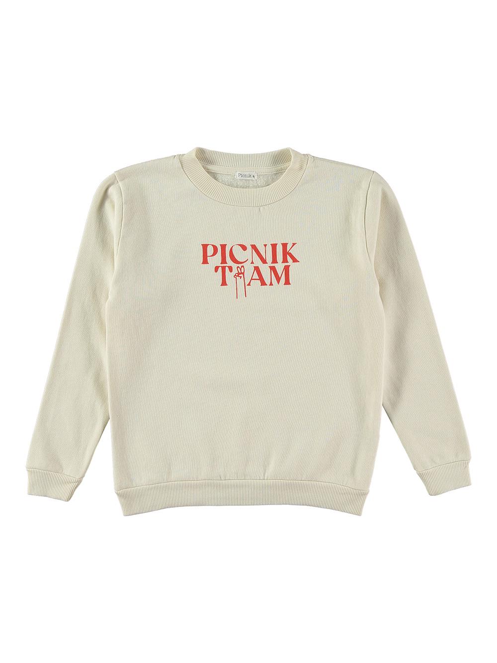 SUDADERA PICNIK TEAM BLANCO ROTO