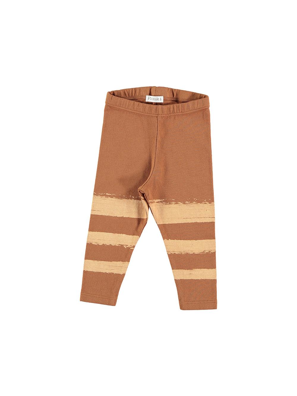 mallas-largas-infantiles-camel-rayas blancas