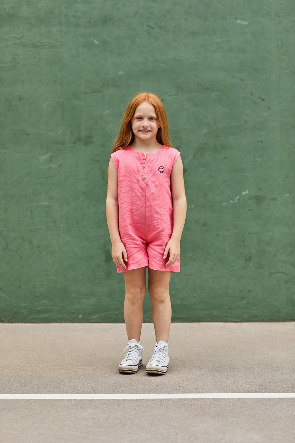 MONO LINO FUCSIA CON SMILE