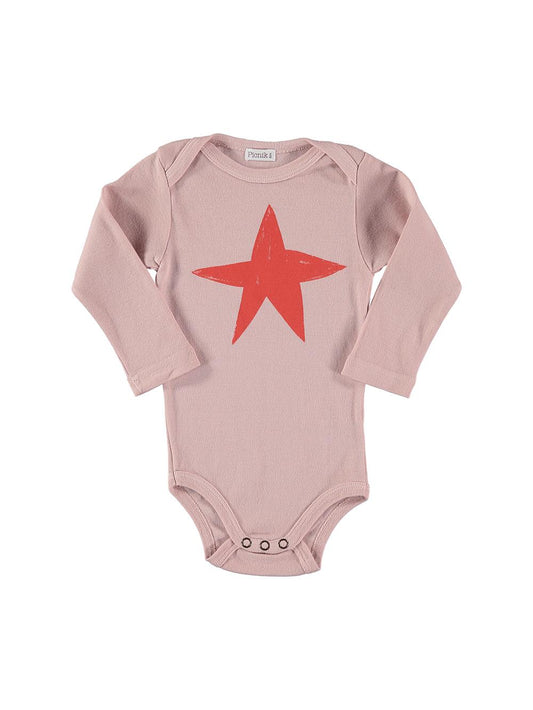 PINK STARFISH LONG SLEEVE BODYSUIT