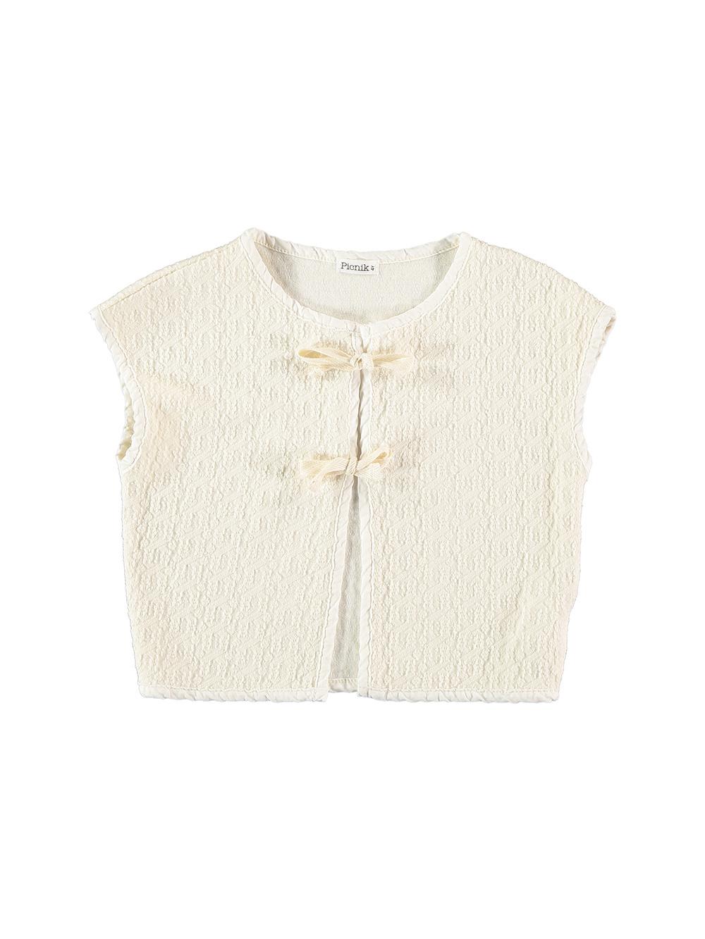WHITE GIRL'S VEST