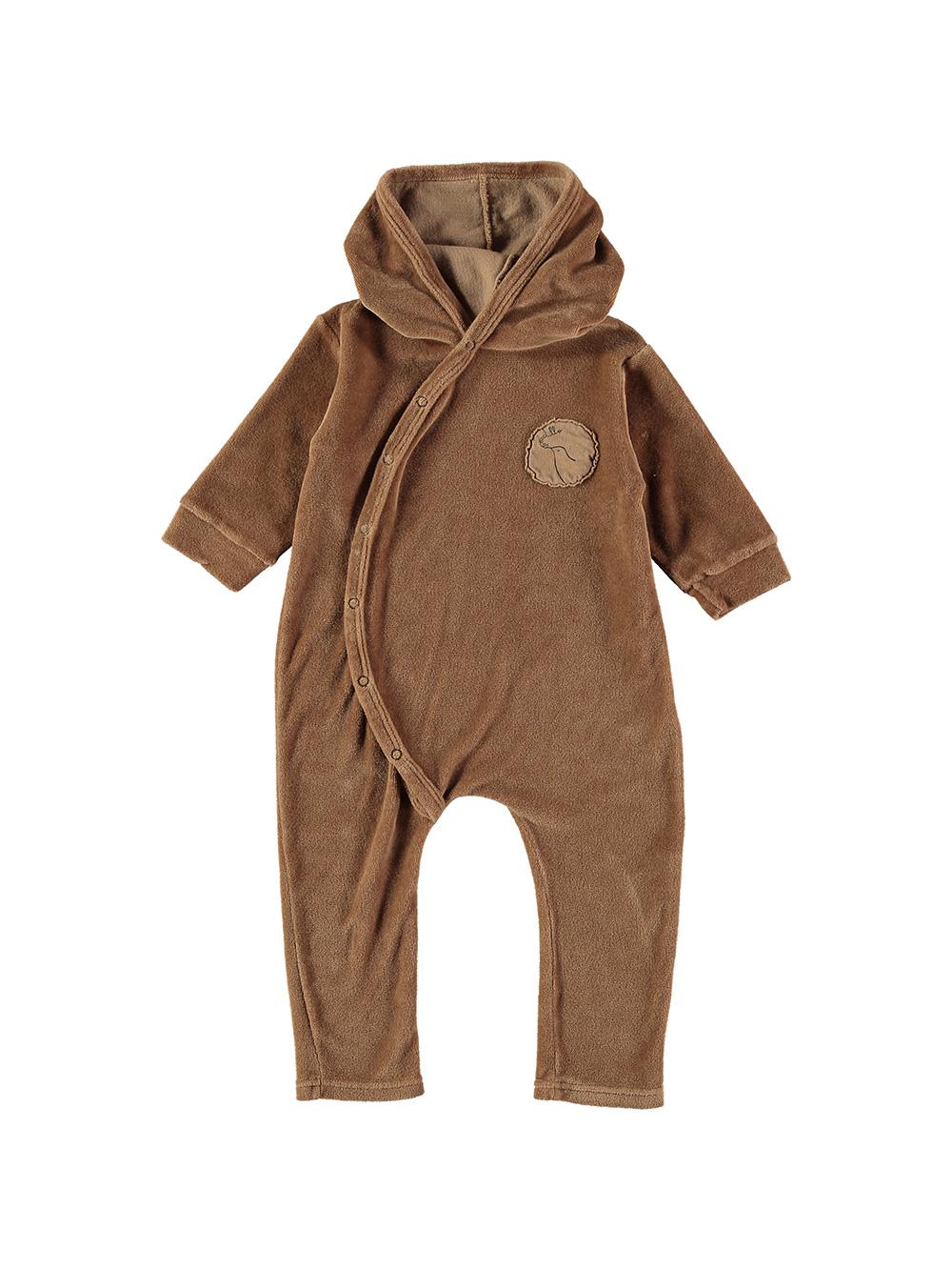 MONO TERCIOPELO CAPUCHA PÁJARO ALLO MARRÓN