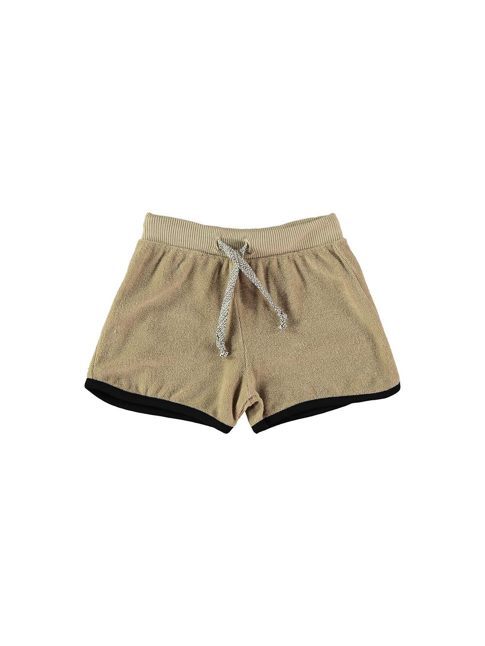 PANTALÓN CORTO EN RIZO CAMEL
