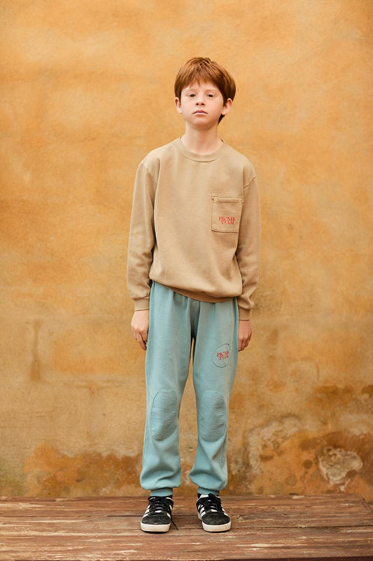 Sudadera-niño-jersey-marrón