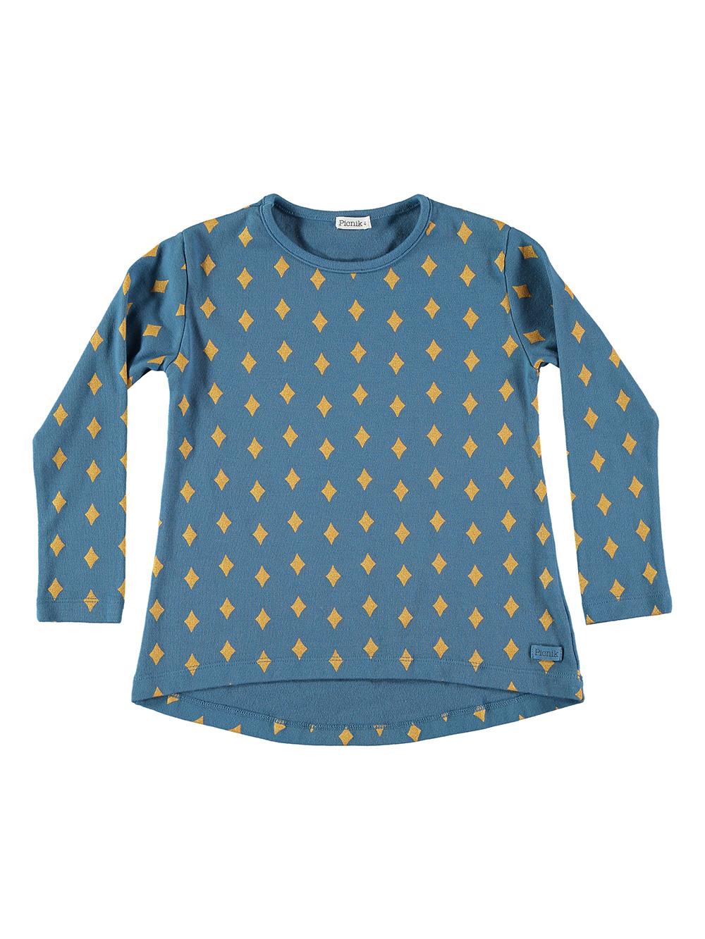 camiseta-niña-azul-manga larga