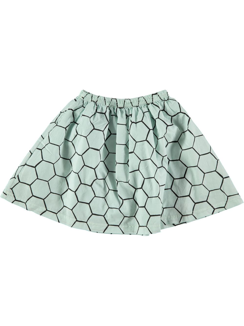 FALDA CORTA ESTAMPADO COLMENA VERDE