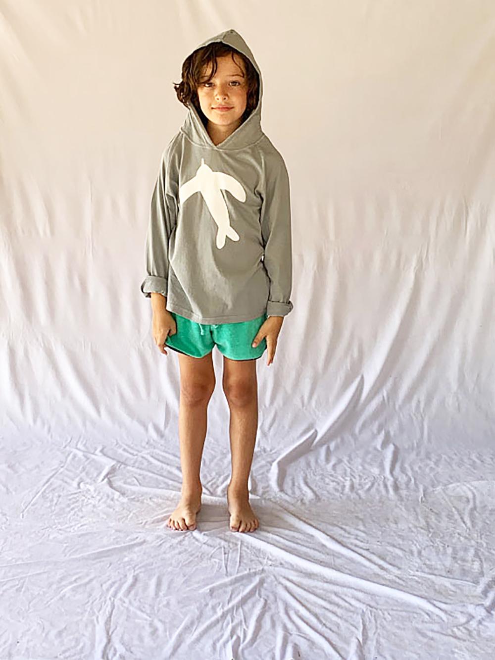 GRAY BIRD HOODIE