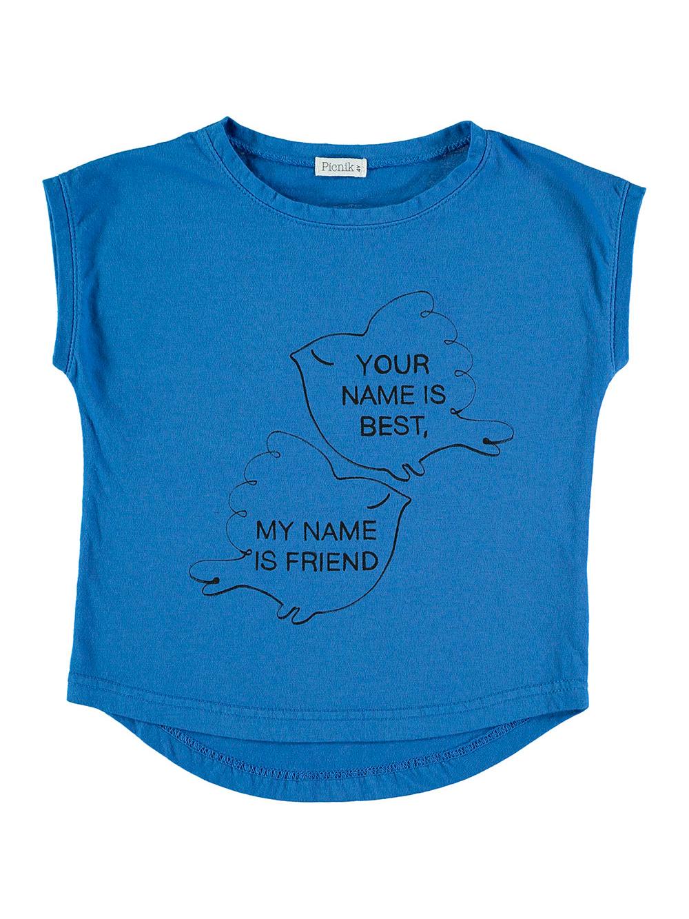 BLUE FRIENDS BIRDS T-SHIRT