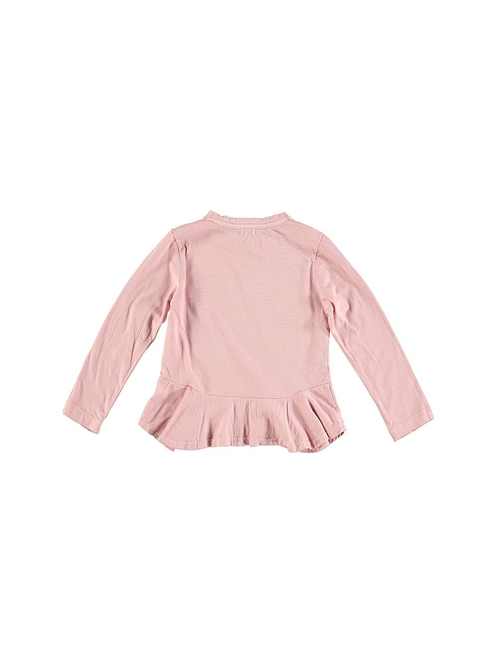 CAMISETA VOLANTES CINTURA ROSA BADA BADUM