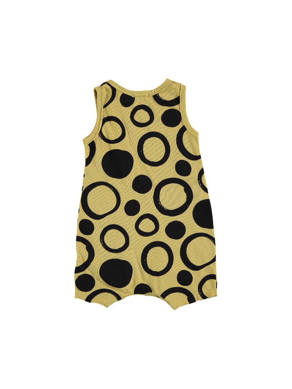 MONO TIRANTES ESTAMPADO TOPOS AMARILLO