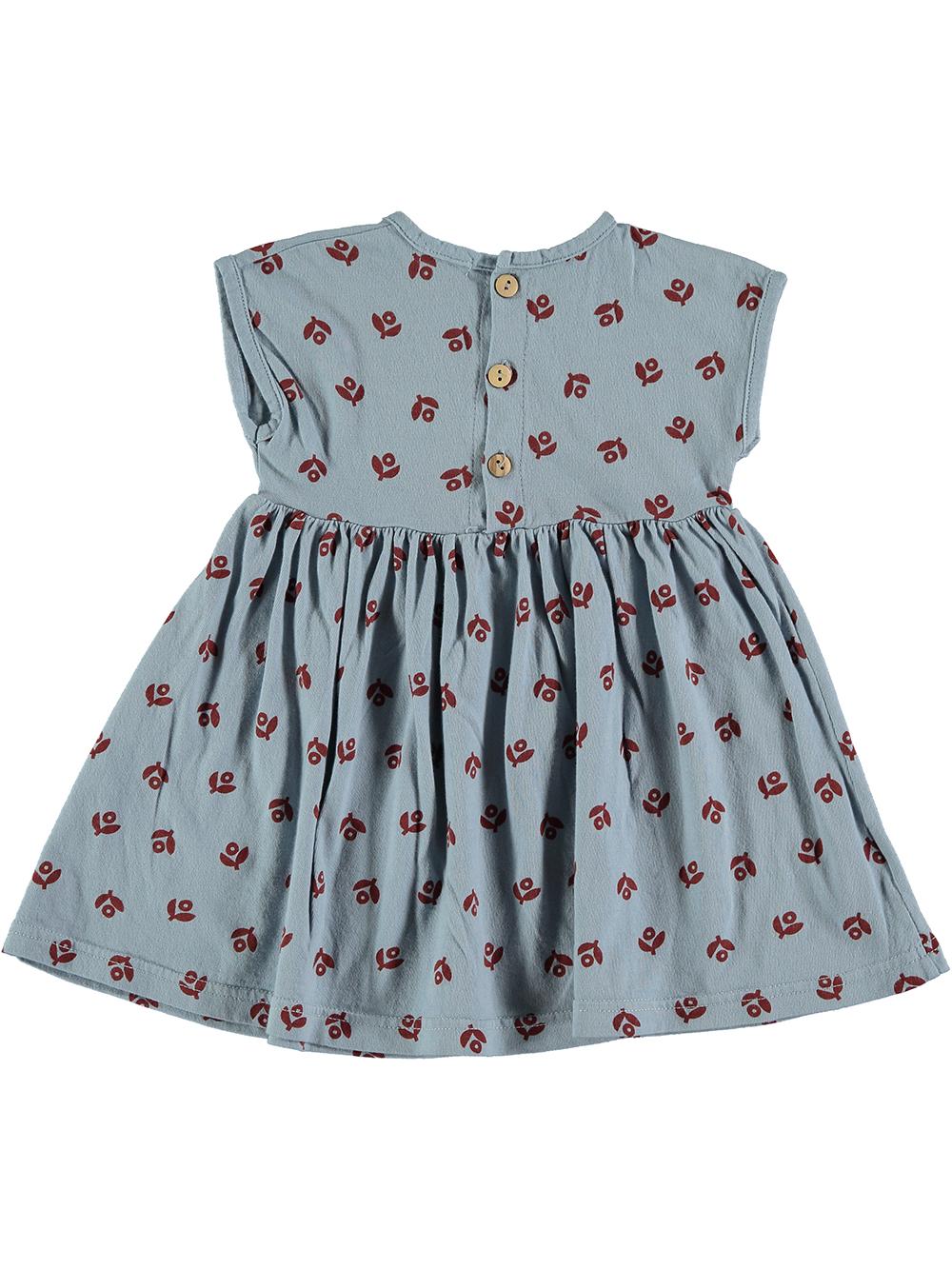 VESTIDO ESTAMPADO FLORES AZUL