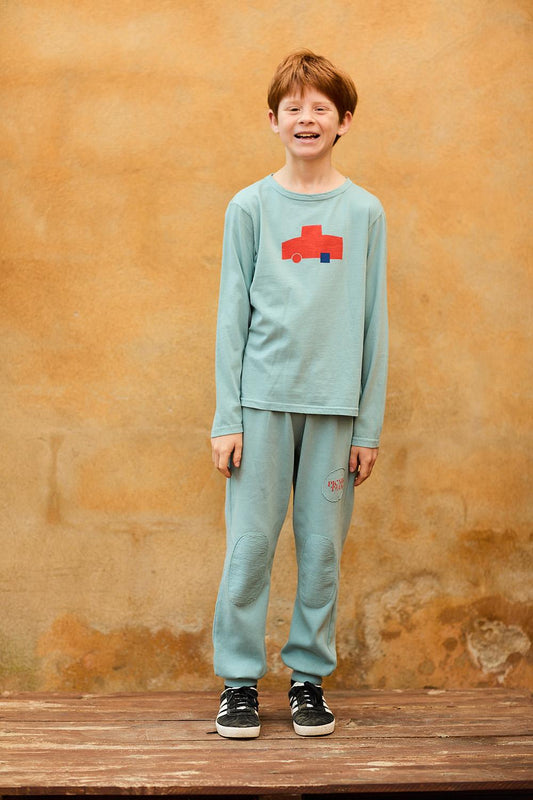 camiseta manga larga-azul-niño