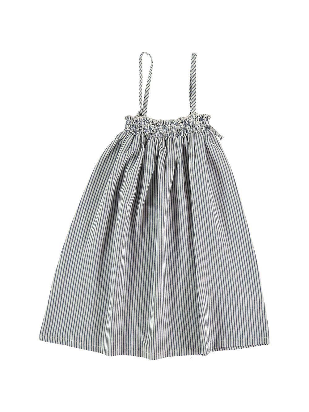 vestido verano-niña-blanco-rayas azules