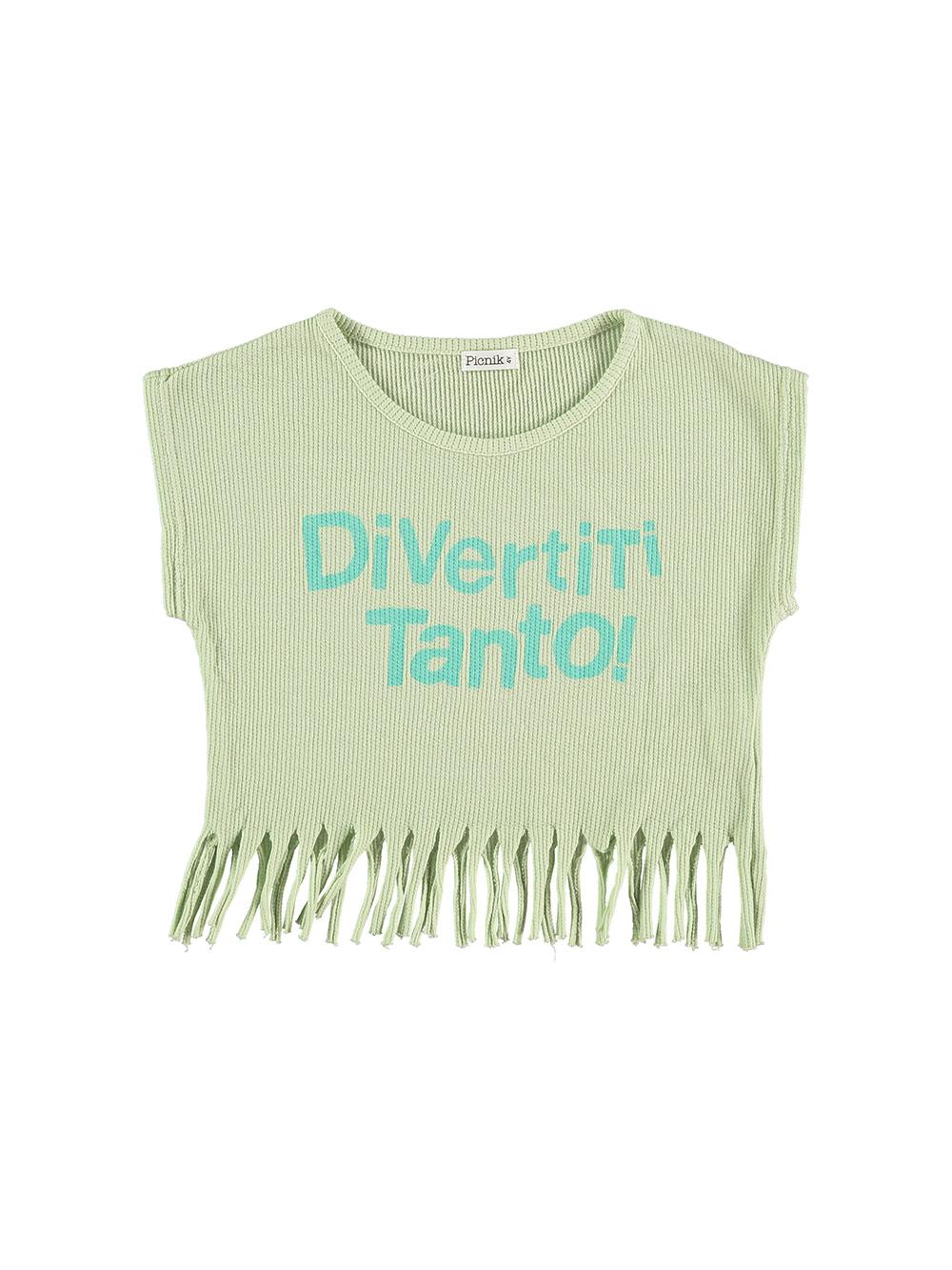 CAMISETA CROPPED DIVERTITI TANTO VERDE