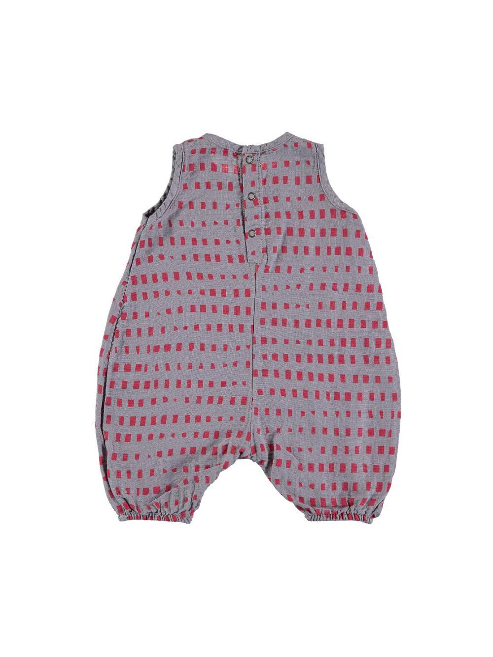 MONO TIRANTES ESTAMPADO RECTÁNGULOS GRIS