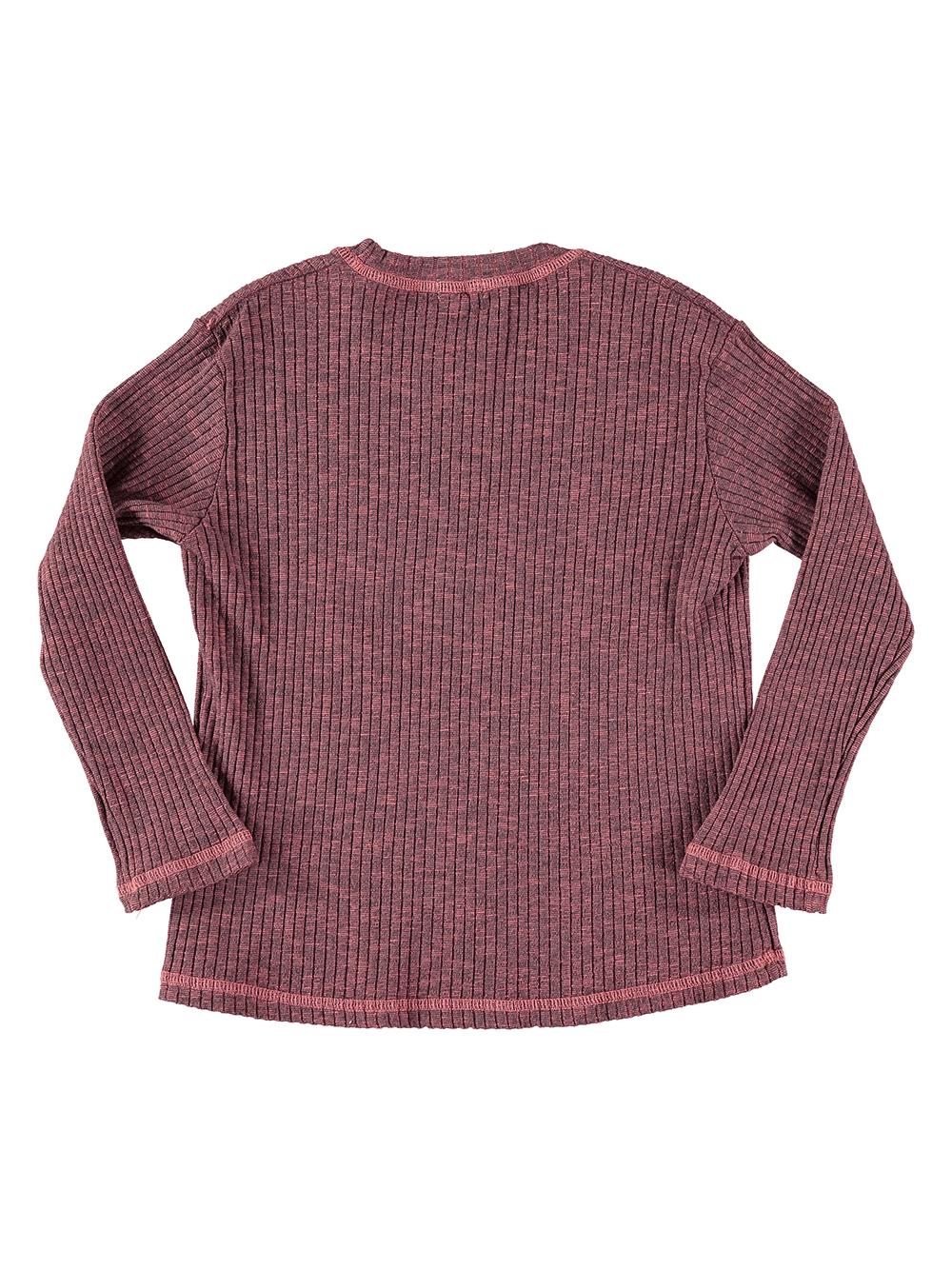 VIGORÉ PLUM T-SHIRT WITH EMBROIDERY SURREALISM