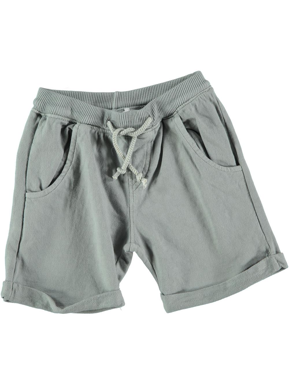 BERMUDAS NIÑO GRIS CON BOLSILLOS