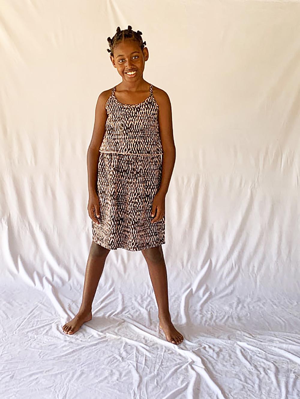 VESTIDO TIRANTES ANIMAL PRINT ROSA