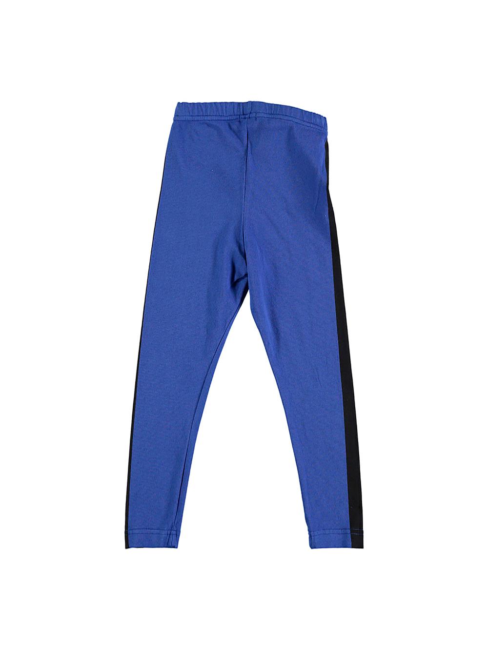 Mallas largas azul con raya negra lateral