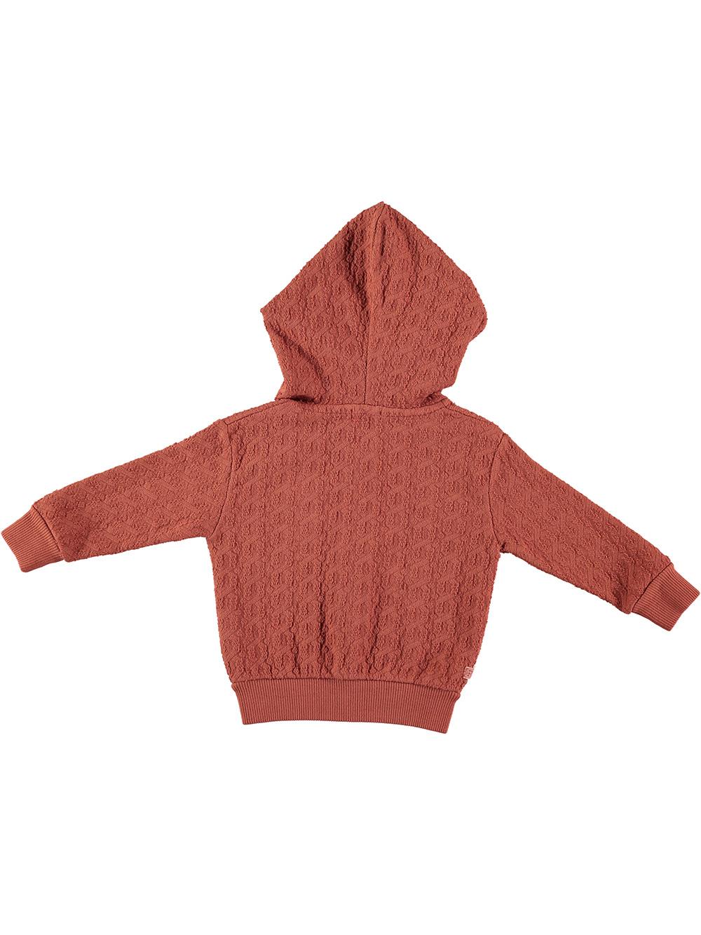 SUDADERA BEBÉ CAPUCHA BORDADO CERRADURA CALDERA