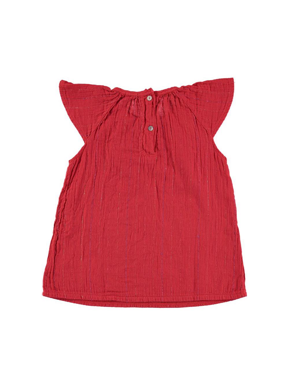 RED LUREX SHIRT