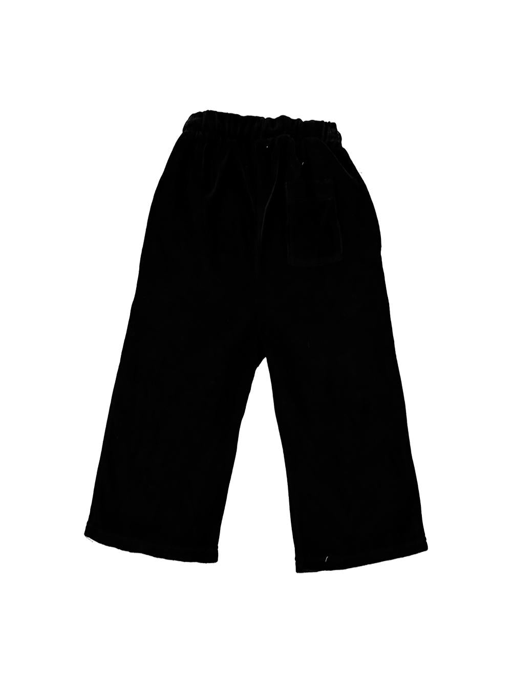 PANTALÓN PIRATA TERCIOPELO NEGRO
