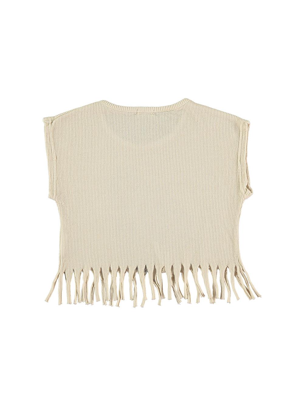 CAMISETA CROPPED MOSCA BLANCO ROTO