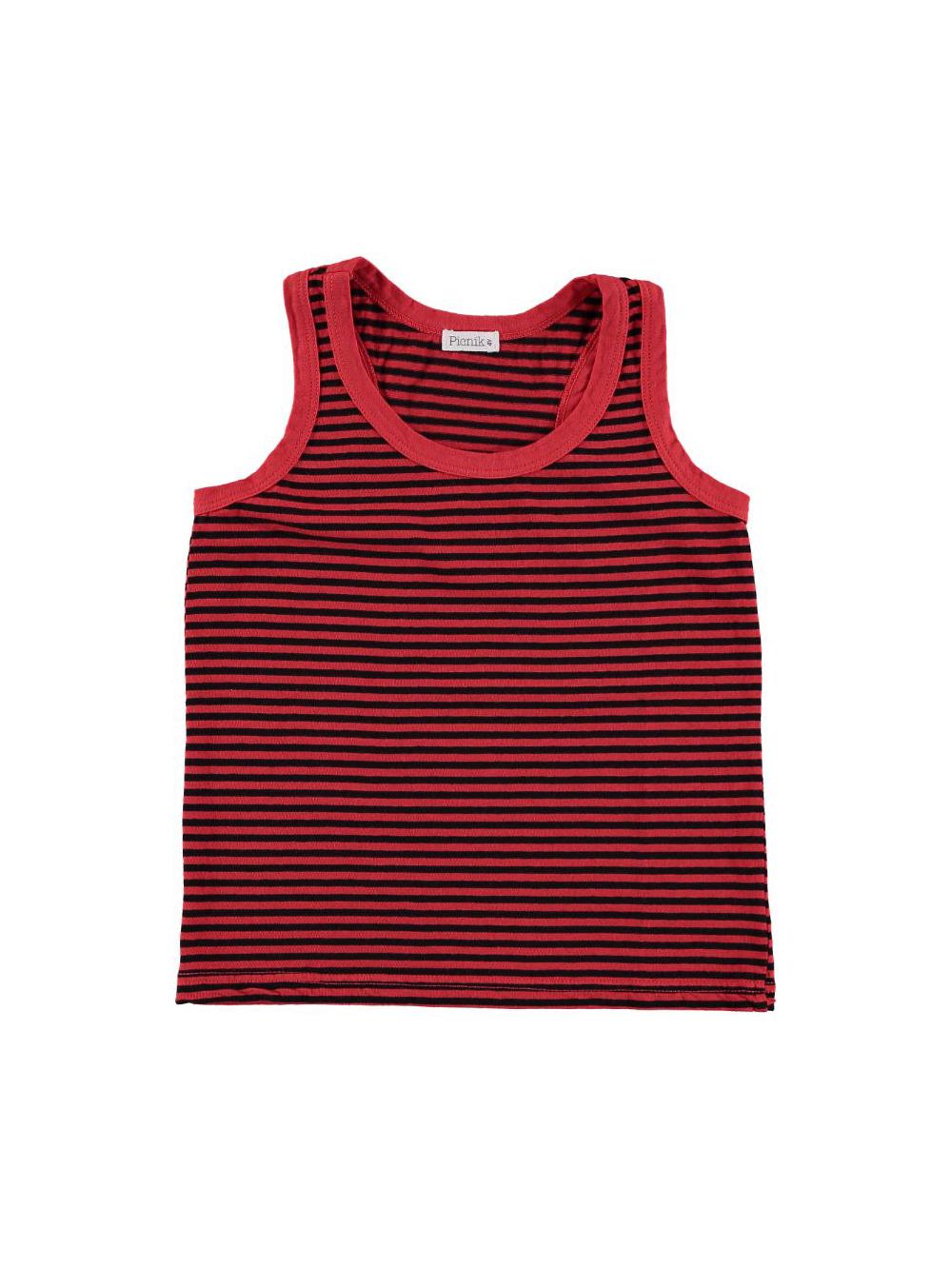 CAMISETA TIRANTES RAYAS BLANCO Y ROJO