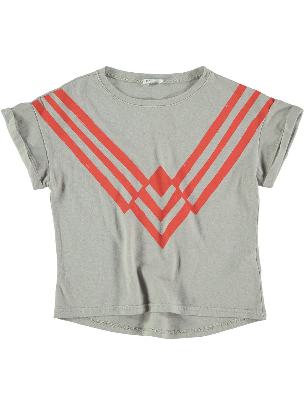 CAMISETA MANGA CORTA DOBLADA ROMBO PIEDRA