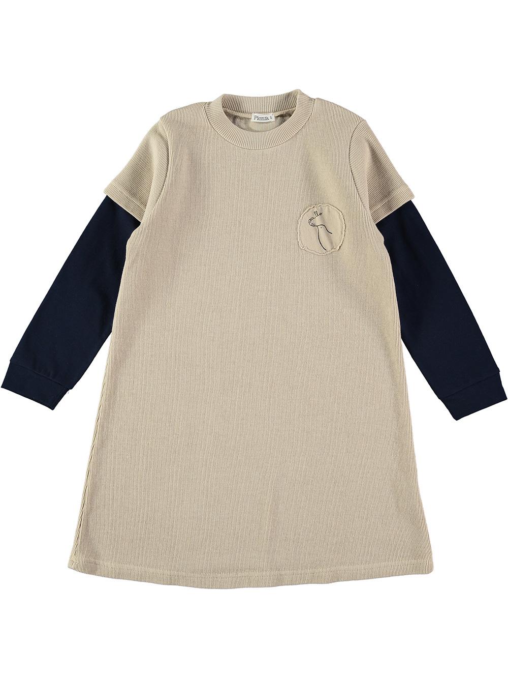 ALLO OFF WHITE BIRD SLEEVED DRESS