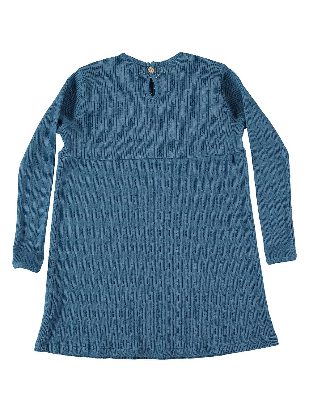 VESTIDO MANGA LARGA BORDADO ROSA