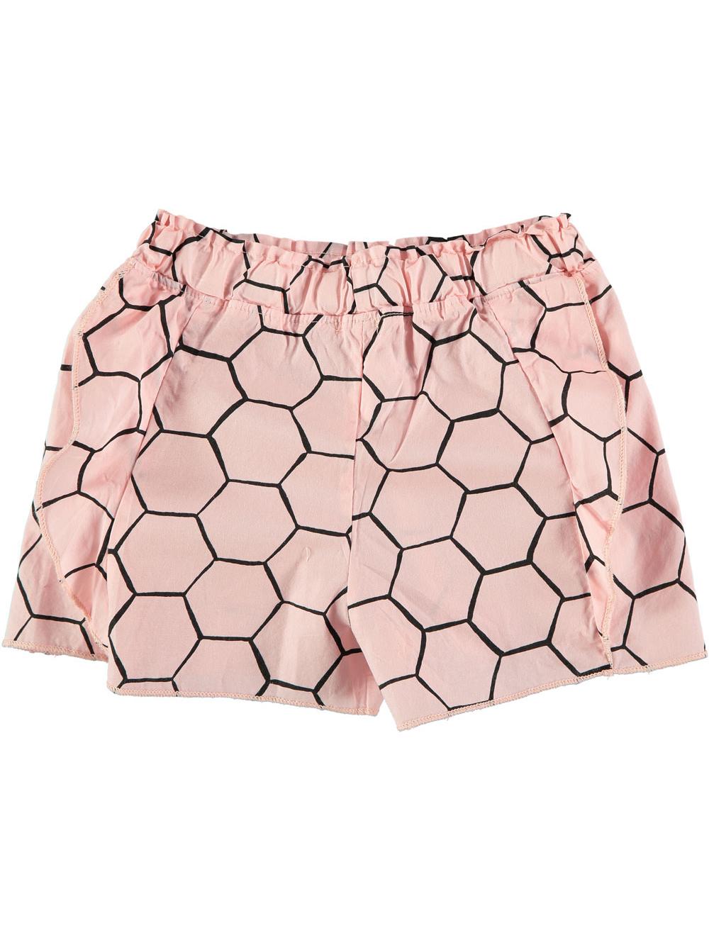 SALMON Ruffle Printed Shorts with Ruffles