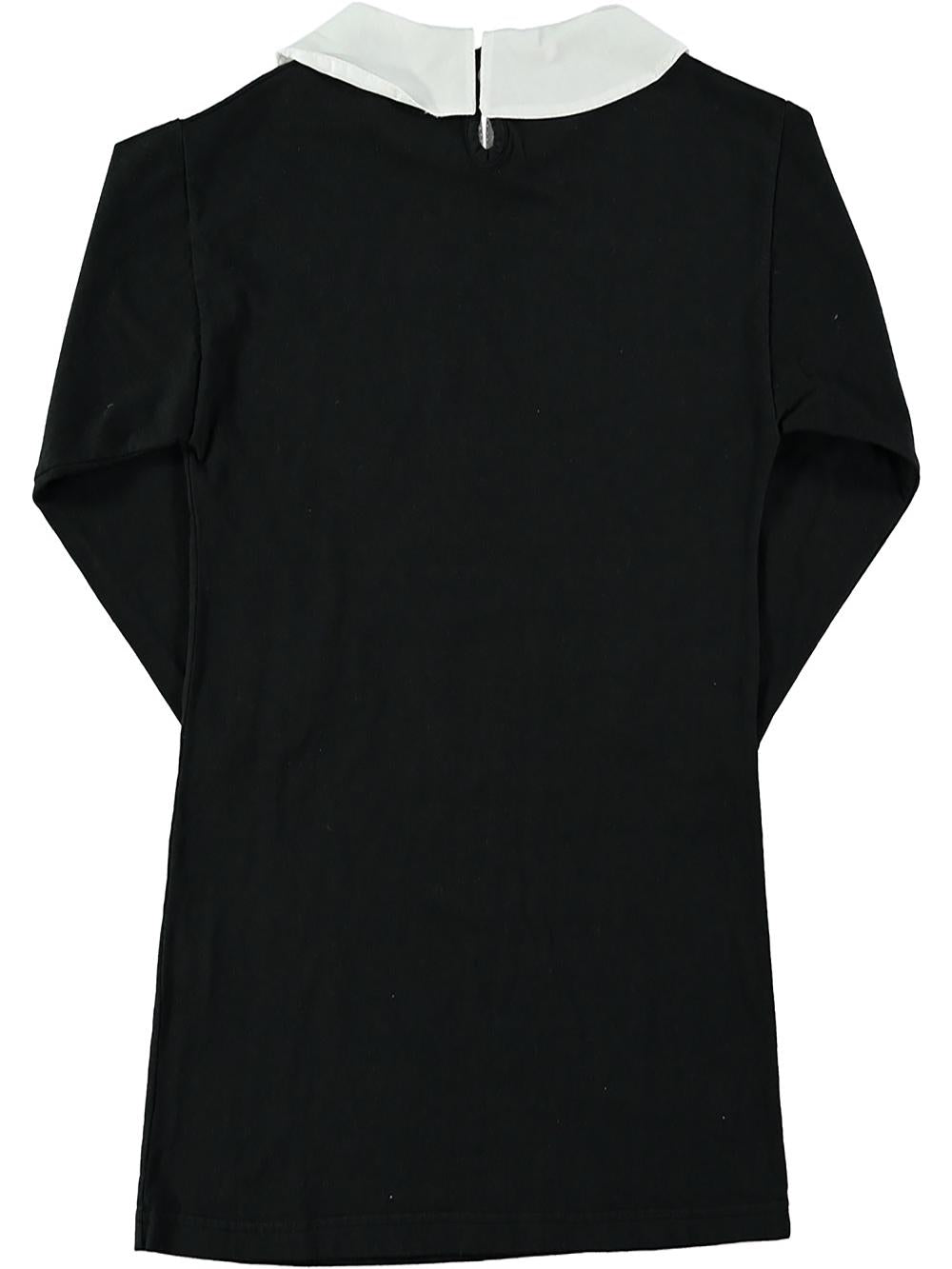 vestido-negro-niña-cuello blanco