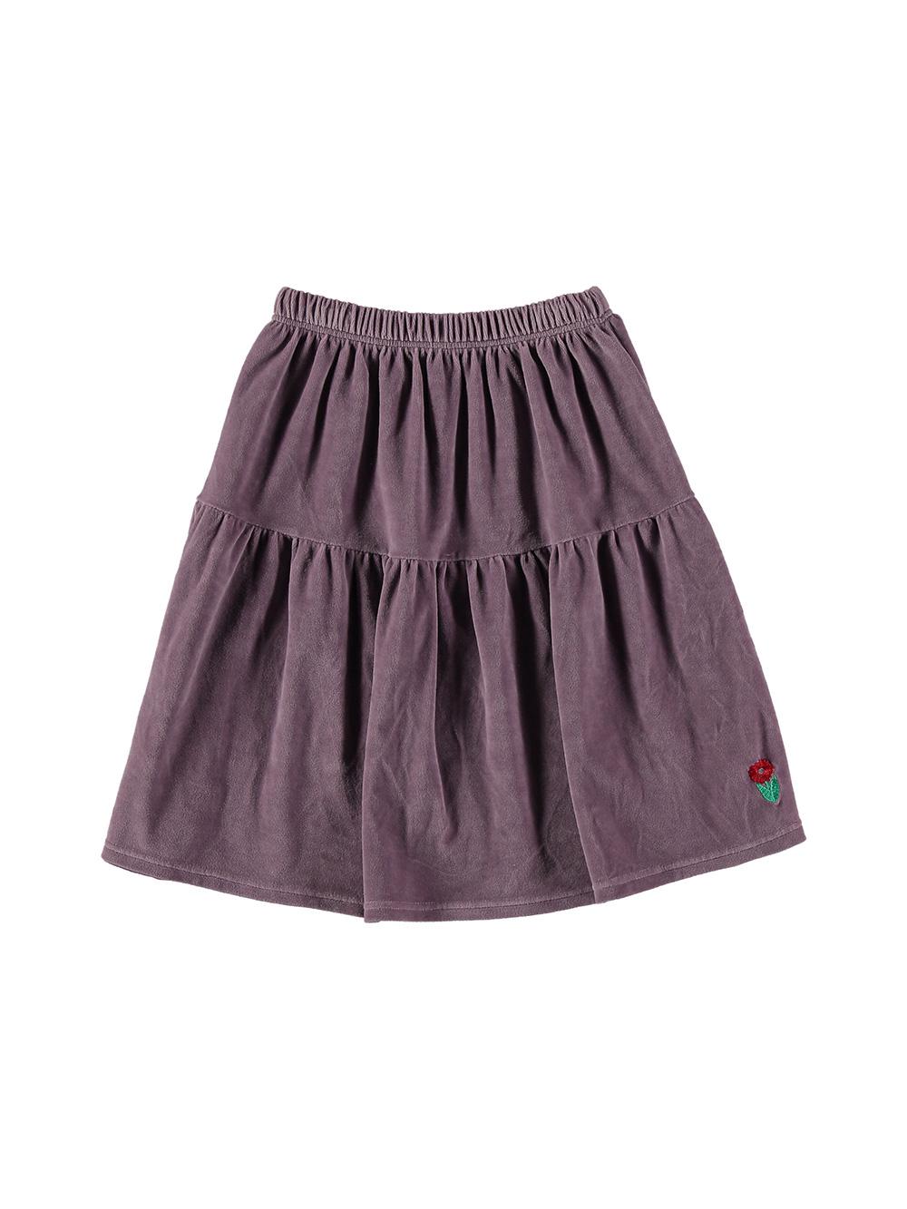 Falda-niña-lila-flor