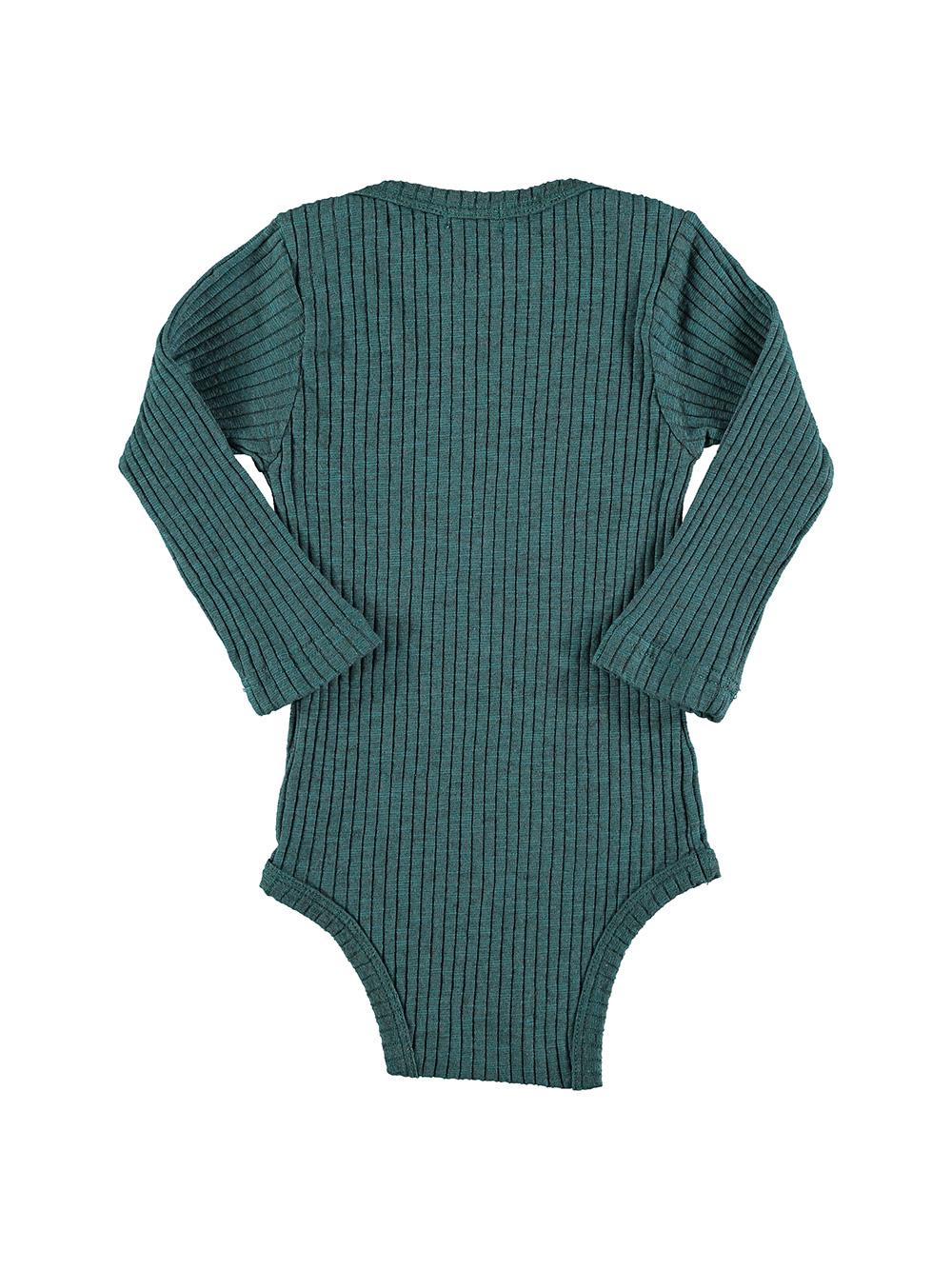 BODY MANGA LARGA VERDE ALOHA