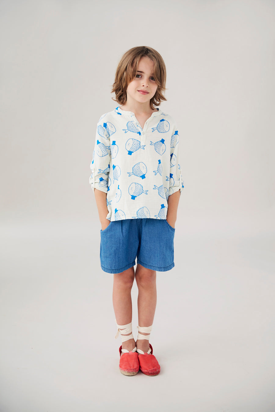 Bermuda niño Denim Bolsillos