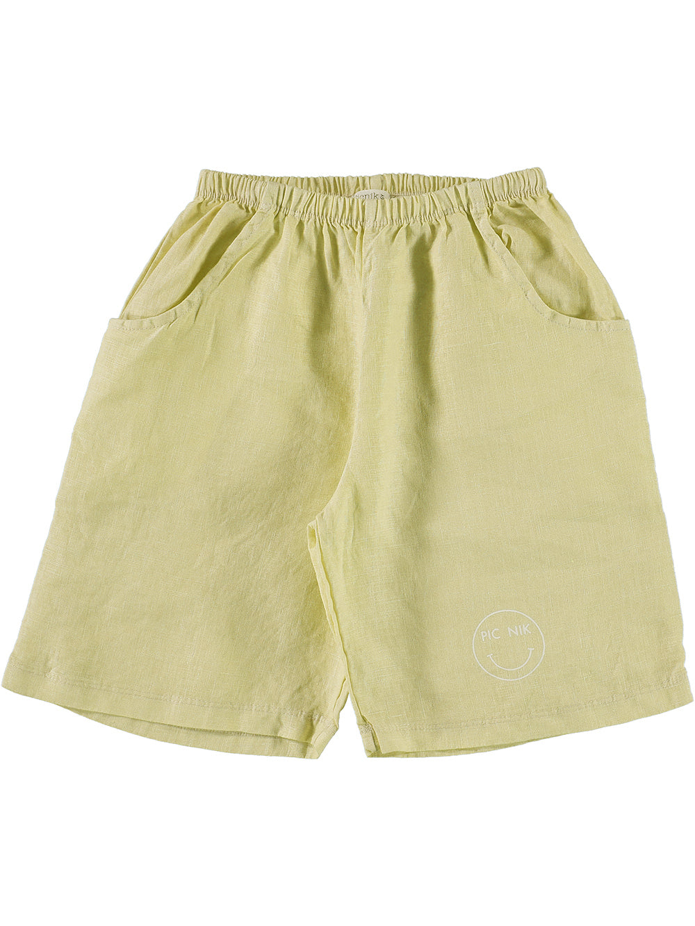 bermudas niño amarillo lino picnik barcelona